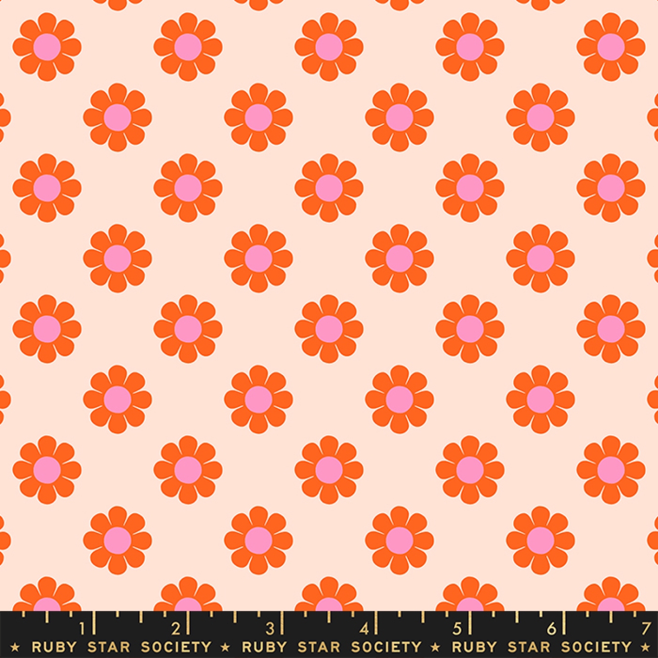 Baumwolle Patchwork - Alexia Abegg - Ruby Star Society - Meadow Star - Peach Honey Pie